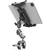 Jnchdghwa Supporto per Tablet Regolabile per Tapis Roulant, Bicicletta da Esercizio, Morsetto per Telefono, Supporto per Lettura, Videochiamate, Palestra Domestica, Bicicletta da Esercizio.