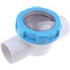 QUILSTM Valvola di ritegno in Acciaio Inossidabile Resistente, Camera Trasparente, Resistente ai liquidi acidi e alcalini, per individuare Facilmente