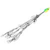 Naroote MultiLure da Pesca con Ombrello a 12 Lame con Girelle per gli Appassionati di Pesca Alla Spigola, Acciaio Inossidabile Resistente, 5 Bracci, 1,2 Once (blu inchiostro)