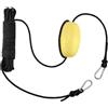 APLVFFZH Ancora da Barca Galleggiante Kit Paracadute Marino con Boa Corda Frenante Drifting Materiale PVC Nylon Durevole Accessorio Leggero con, Corda Nera, 24inch