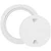 BSLSVGE Copertura per boccaporto di accesso per ispezione ponte barca in ABS Antiscivolo Anticorrosivo Piastra rotonda a vite per navi Yacht Roulotte Plastica ABS di grado marino 4 (6 pollici (ID 153 mm,