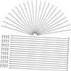 KICHOUSE 36 Raggi in Metallo 45# per Bicicletta Mountain Bike 14g 260mm Set Completo con Cappucci in Rame per Cerchione Posteriore