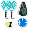 Jnchdghwa Cage per Racchette Smart Holes Padel Racchette Tennis Racquet Controllo 2 Pezzi per Sport All'Aperto con Base per Pallone e Borsa da Trasporto.