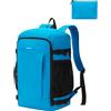ECOHUB Zaino Ryanair 40x30x20 cm Leggero e 2 in 1, Zaino da Viaggio Pieghevole Sotto il Sedile, Bagaglio a Mano con Tasca Antifurto, Borsa da Cabina in Tessuto Riciclato per Uomo e Donna, Verde Acqua