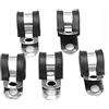 TopHomer 5PCS Morsetti a P rivestiti in gomma per tubo o cavo elettrico in acciaio inox di TopHomer