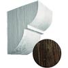 Eleni Wood - EW015 - Mensola per trave decorativa in finto legno, in poliuretano leggero e resistente, personalizzabile in 10 colori, fissaggio con colla. (Noce brennero 25)