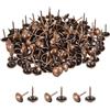 QUARKZMAN Chiodi Di Tappezzeria Per Mobili, 5/8 Pollici (16 X 20mm) Puntine Metalliche Tonde Nere Per Pareti Chiodi Decorativi Per Tappezzeria Progetti (Rosso, Confezione 140)