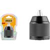 Ingco KC13201 Mandrino Autoserrante 13 Mm in Metallo per Trapani e Avvitatori Fino a 60 Nm