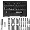 Bestgle 22 Pcs Estrattore di viti, Damaged Screw Estrattore Broken Screws con Mandrino di Estensione & Adattatore di Spina per Viti e Bulloni Danneggiati da
