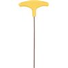 QUARKZMAN Chiave A Bussola A Manico A T 2.5mm Metrica Acciaio S2 Braccio Extra Lungo Giallo T-Key Estremità Piatta Bussola Interna Esagonale Attrezzo Per Manutenzione