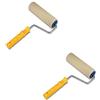 EURONOVITA' SRL EN-226607 Kit 2 Rulli Completi In Lana Mohair Sintetica 25 cm, Altezza Pelo 5 mm, Diametro 47mm