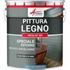 ARCANE INDUSTRIES Vernice per legno esterno e interno, per tutti i tipi di legno - ARCALAC - 201-0,5 L Blu Pastello - RAL 5024