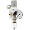Asabocai Unità di manutenzione dell'aria compressa da 1/4, 2 pezzi, regolatore di pressione del filtro con manometro e separatore dell'acqua, riduttore di pressione per compressore (0-10 bar), elemento