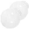 UKCOCO Paralume in Acrilico 2 Pezzi per Lampada a Sospensione, Copertura Sferica Bianca Latte 15 CM Diametro Bocca Filettata 8 CM, Uso Interno per Soggiorno e Camera da Letto