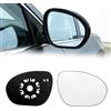 Altsbaos 1PCS Vetro Specchio Compatibile con Nissan Juke Specchietto 2010 2012 2013 2014 Specchio Retrovisore Riscaldato Juke（Destro)