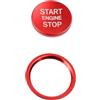 Qsvbeeqj Alluminio Start Stop Button Covers Facile Installazione Finiture Start Stop Pulsante Protector Per Veicoli Decorazione