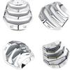 Generico 1 pz. Copertura for clacson, inserto for griglia di fissaggio for Vespa GTS/Super 125 300 2023(Silver)