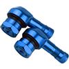 Kodxylytix 90 gradi CNC alluminio universale moto ruota valvola steli blu