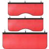 Glarks 3pcs Copertura magnetica parafender automobilistica, tappetino meccanico protettore rosso Gripper con ganci per berlina, camion, station wagon o lavori di riparazione