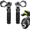 Generico Pedane Per Moto,Lega Di Alluminio Poggiapiedi Per Moto,Pedale Passeggero Per Scooter, Moto, Biciclette E Kart,pedane Per Scooter, Kart, Biciclette