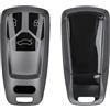 kwmobile Custodia Compatibile con Audi con 3 tasti Smart Key (solo Keyless Go) - Cover Chiavi Auto Protezione Copri Telecomando - Copertina Chiave - Copertura Gommata Silicone TPU