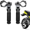 Generic Pedale poggiapiedi posteriore in metallo, poggiapiedi bicicletta, pedane passeggero - pedali telaio moto, pedane pieghevoli per biciclette, scooter, moto