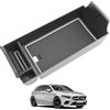 ASZSK Merce-des Classe A W177 V177 Classe B W247 GLA H247 CLA C118 2019-2023 2024 Ripiano portaoggetti nella Console Centrale nel bracciolo, con Fondo Antiscivolo, Ideale per Lo stoccaggio(Bianco)