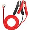 HuaLiSiJi Pinze Batteria 12V 24V Pinze Coccodrillo Batteria Auto Pinze per Cavi Batteria,Per La Ricarica Della Batteria O Altri Dispositivi (1.8m)