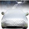 Pzlyghk Telo Antigrandine per Auto per Fiat Tipo Berlina 2016-2022,Telo Copriauto Esterno Macchina ispessito, Imbottita Impermeabile, Anti-Neve e Anti-UV vw23