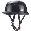 Dorccsi Casco da motociclista in stile tedesco, regolabile, confortevole, vintage, a mezza faccia, per adulti, uomini e donne, casco da motociclista tedesco, mini da bici, da per