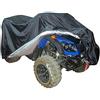 LikeJump AiJump 190T Telo Coprimoto Quad ATV Copertura Impermeabile Antipolveri Anti-UV Copertura per Motociclo Scooter Nero L:200x95x106cm