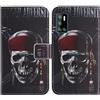 TienJueShi Cranio Stand Portafoglio TPU Silicone in Pelle Cellulare Caso per Hafury G20 6.2 inch Case Copertina Custodia Protettiva Cover