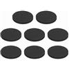 QUARKZMAN 8 Pz Piedini Isolanti Per Altoparlante Monofacciali, 50mmx5mm Base Antiscivolo In Schiuma Assorbente Per Piedistallo Amplificatore Per Altoparlanti Sistema Audio HiFi Home, Nero