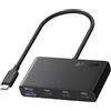 Anker Hub USB-C, hub di visualizzazione veloce USB 3.2 da 10 Gbps, 4 porte con PD-IN massimo 100 W per MacBook Pro, iPad, iPhone 15, Surface Pro, Dell e altri