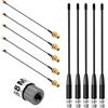 Pixelure 10dBi Gain/868MHz Antenna LoRa per ESP32/LoRa32 V3/LoRa32u4 II, SMA Maschio 195 mm + Cavo da (U.FL IPX) a SMA Femmina per Meshtastic LoRa Long Range Soft Whip-Antenne (5 pezzi)