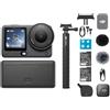 DJI Osmo Action 6 Combo Potenziato, action cam con sensore quadrato da 1/1,1″, fotocamera 4K apertura variabile da f/2,0 a f/4,0, autonomia estesa (Bicycle set + memory card combo)