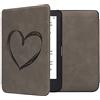 kwmobile Custodia eReader Compatibile con Kobo Clara 2E Cover - eBook Reader Flip Case - Cover eReader Magnetica Pelle PU Cuore