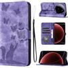 LSPCASA Custodia con Xiaomi 15 Ultra 6.73 pollici Premium Pelle PU Flip Protettiva Cover Con Slot Per Schede e Funzione Supporto Custodia Cover Portafoglio con Xiaomi 15 Ultra-Viola