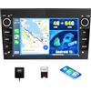 SIXWIN 8 Core 4+64G Android 15 Autoradio per Opel Corsa d/Astra h/Zafira b/Meriva con CarPlay/Android Auto/DSP,7 Pollici HD Touchscreen Schermo con WiFi Navigatore Bluetooth 5.0 USB FM RDS(Nero)