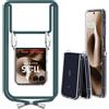 ANFAIRLACE Cover Cordino Compatibile con Motorola razr 60 Ultra razr 70 Ultra, Verde | Laccio Gancio Laterale Custodia Trasparente TPU Morbido Chiaro Silicone Case