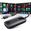 OTTOCAST Play2Video Ultra, Adattatore CarPlay Wireless & Android Auto Adattator con Netflix YouTube WiFi 6 5G Bluetooth 5.4 Adattatore CarPlay Netflix per la maggior parte delle auto dal 2016