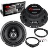 EvoTuning Kit 2 Casse Altoparlanti Anteriori per Fiat Grande Punto, Punto Evo, Coassiali 2 Vie 165 mm compatibile con Renegade RX62 + 2 Anelli e Cavi Adattatori