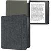 kwmobile Cover compatibile con Kobo Libra 2 - Custodia a libro in tessuto - Copertina Flip Case per lettore eReader