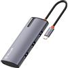 Tellur Hub USB-C, PD 3.0 100 W, HDMI, 3 USB 3.0