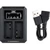 JJC Caricabatterie USB doppio adattatore per Panasonic DMW-BLC12 / Sigma BP-51 / Leica BP-DC12 batteria fotocamera digitale