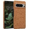 kwmobile Custodia Rivestimento Sughero Compatibile con Google Pixel 8 Pro Cover - Cover Copertura Sughero - Case Smartphone marrone chiaro
