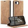 Ottcooed Cover per iPhone 17e Custodia, Cover Pellicola a Libro Portafoglio in Pelle Porta Carte Protettiva Slot per Scheda Flip Case con iPhone 17e, Marrone