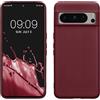 kwmobile Custodia Compatibile con Google Pixel 8 Pro Cover - Back Case per Smartphone in Silicone TPU - Protezione Gommata - viola bordeaux