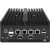 UDPTCP Mini PC I7-13620H senza ventola con DDR5 M.2 Nvme 4 i226 2.5G LAN, USB, HDMI, DP, tipo C, 82599ES 2 * 10G SFP+, WiFi, Micro Router Appliance, AES-NI, OPNsense, Senza RAM senza SSD