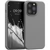 kwmobile Cover per iPhone 13 Pro Custodia - Back Case per Smartphone in Silicone TPU - Protezione Gommata - stone dust